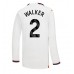 Günstige Manchester City Kyle Walker #2 Auswärts Fussballtrikot 2023-24 Langarm